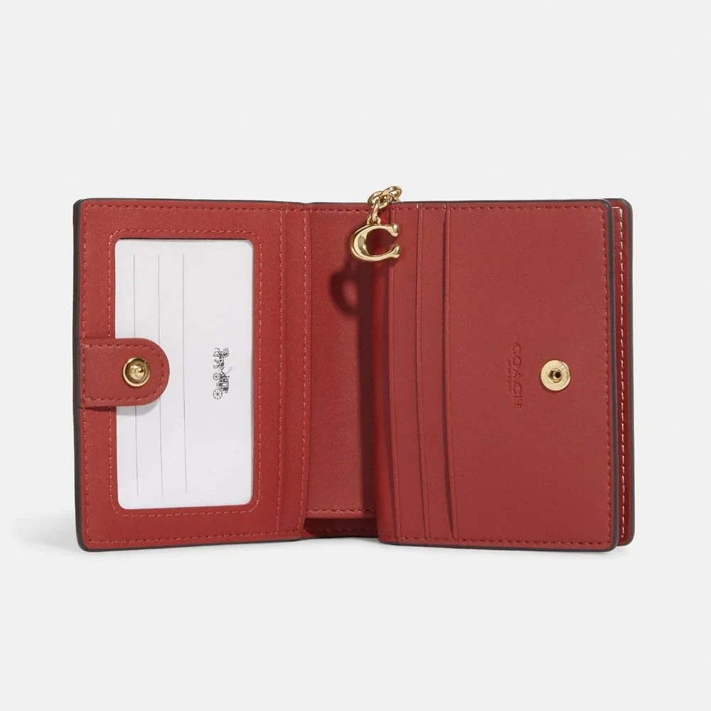 Coach Snap Wallet In Signature Canvas With Dancing Kitten Print_3